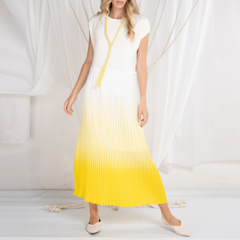 Платье Gioroga 56081-124 мол+желт