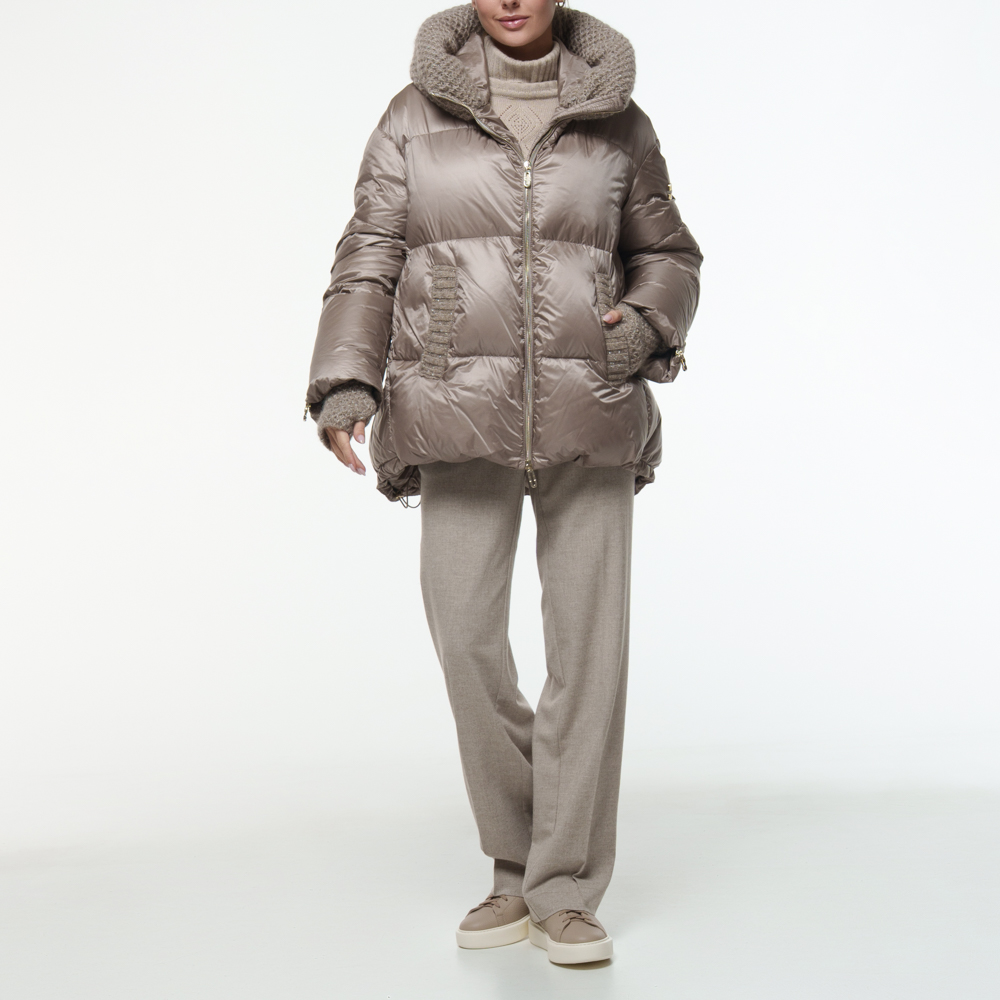 Пуховик STILNOLOGY 85T553-8611 COFFEE-53