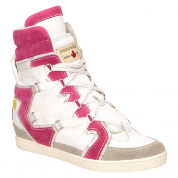 Сникерсы Dsquared2 36386бел/роз