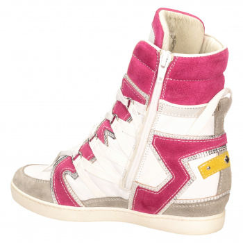 Сникерсы Dsquared2 36386бел/роз
