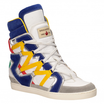 Сникерсы Dsquared2 36386бел/жел