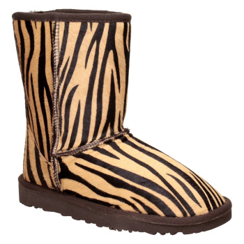 Угги UGG 14010 poni зебра беж.+кор.