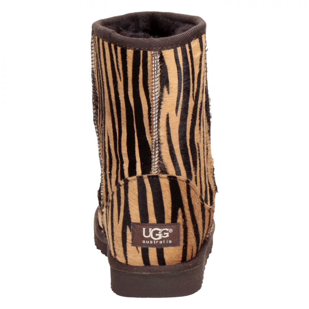 Уггі UGG 14010 poni зебра беж.+кор.