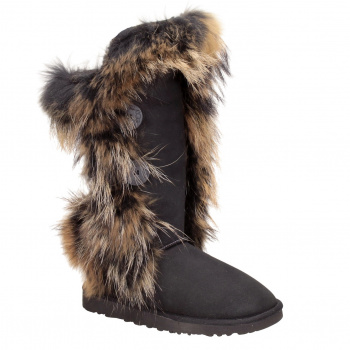 Угги UGG 5073 з.ч.+кор.енот