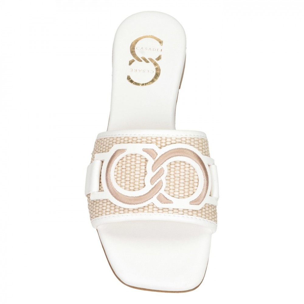 Шлепанцы Cesare Casadei 50408бел