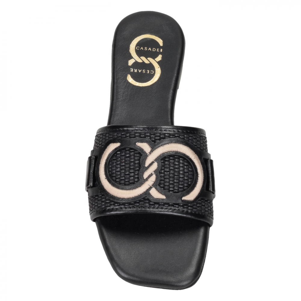 Шлепанцы Cesare Casadei 50408чер