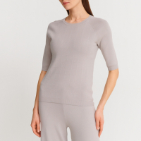 Джемпер MM by MaxMara NOSTOC-001 беж/сер