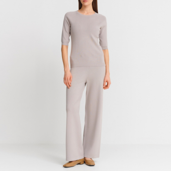 Джемпер MM by MaxMara NOSTOC-001 беж/сер