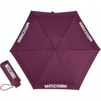 Зонт складной Moschino 8550SUPERMINI X бордо
