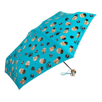 Зонт складной Moschino 8202supermini Т бирюз