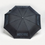 Парасолька автомат Moschino 8021OPENCLOSE A чорний
