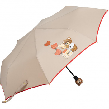 Парасолька автомат Moschino 8431OPENCLOSE D бежевий
