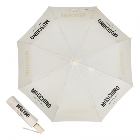 Парасолька автомат Moschino 8870OPENCLOSE I бежевий