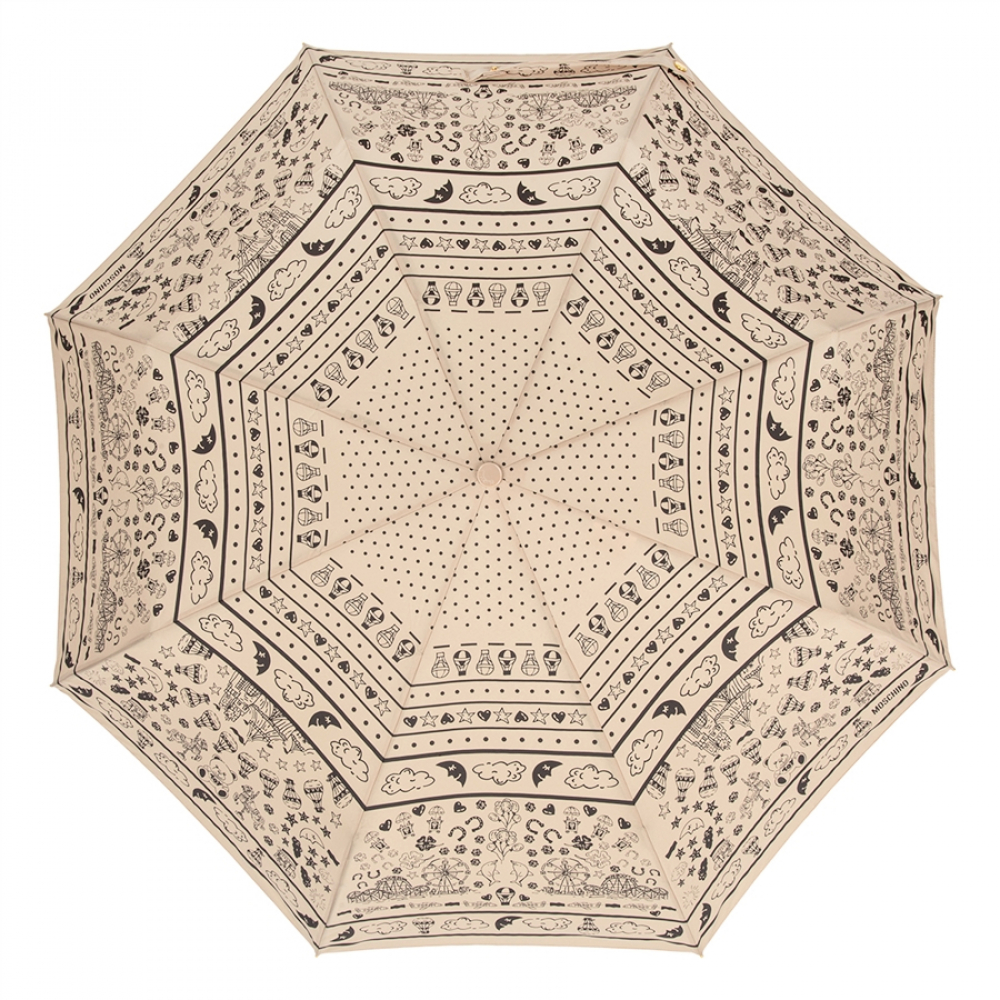 Зонт автомат Moschino 8984OPENCLOSE D беж