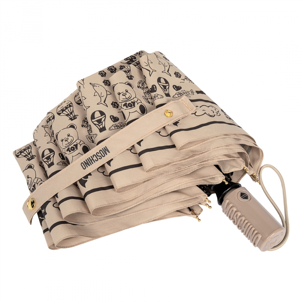 Зонт автомат Moschino 8984OPENCLOSE D беж