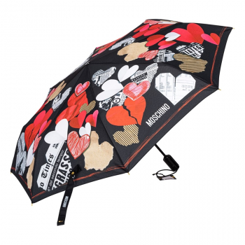 Парасолька автомат Moschino 8946OPENCLOSE A чор