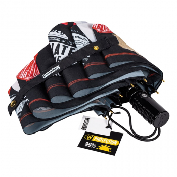 Парасолька автомат Moschino 8946OPENCLOSE A чор