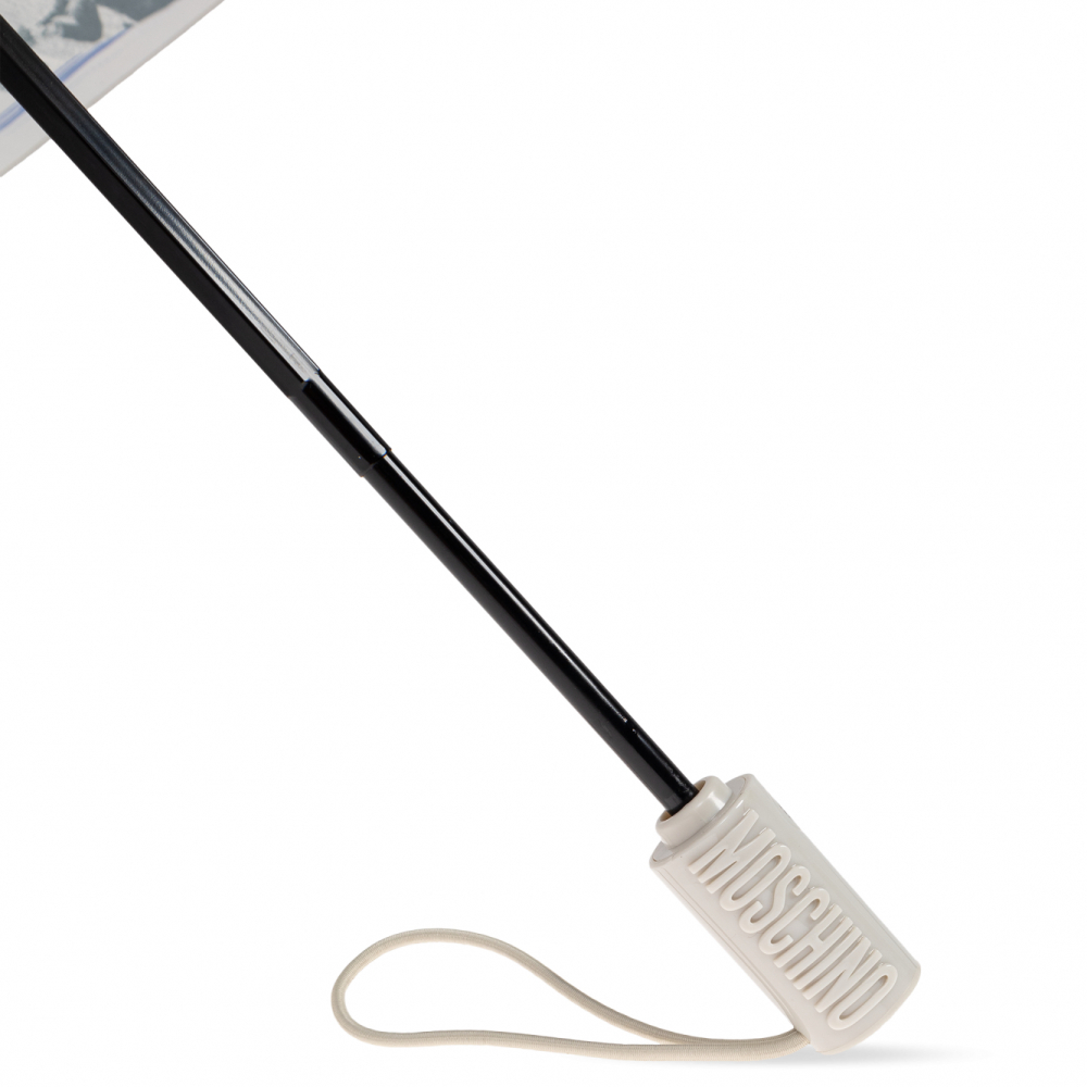 Парасолька автомат Moschino 8946OPENCLOSE D беж/сер