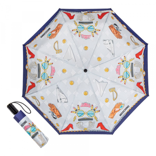 Зонт автомат Moschino 8970OPENCLOSE A сер