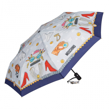 Парасолька автомат Moschino 8970OPENCLOSE A сер