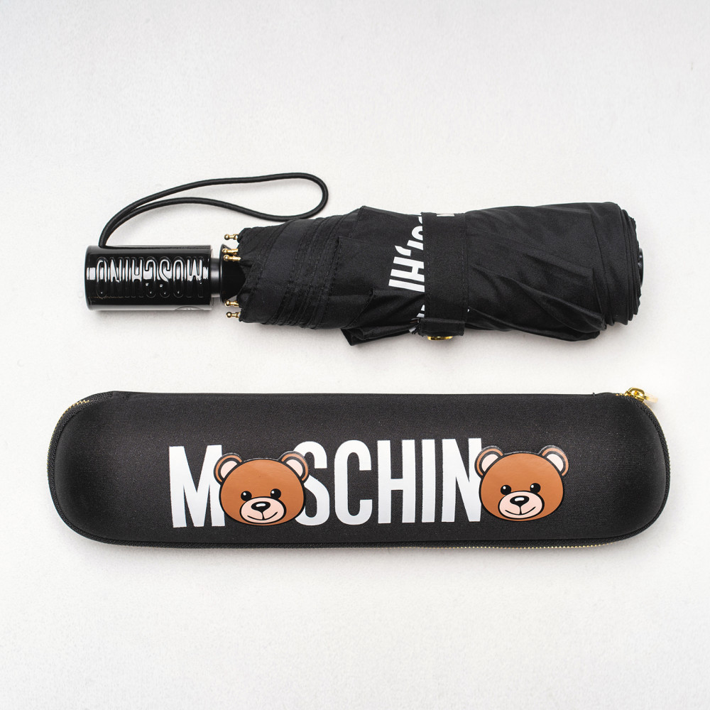 Парасолька автомат Moschino 8041OpencloseA чор