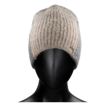 Шапка Vizio 1641CY-55/81 беж+сер