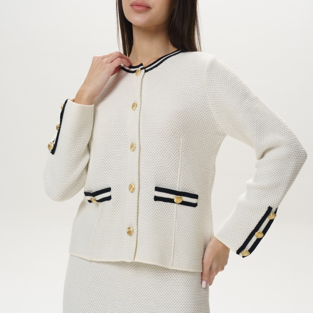Светр Marya 2186бел/чер