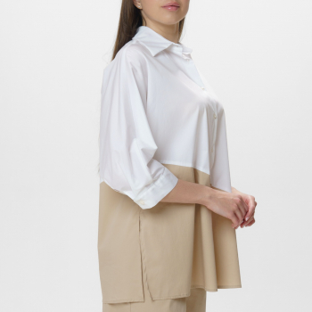 Сорочка Pamela Milano 2701-2бел/беж