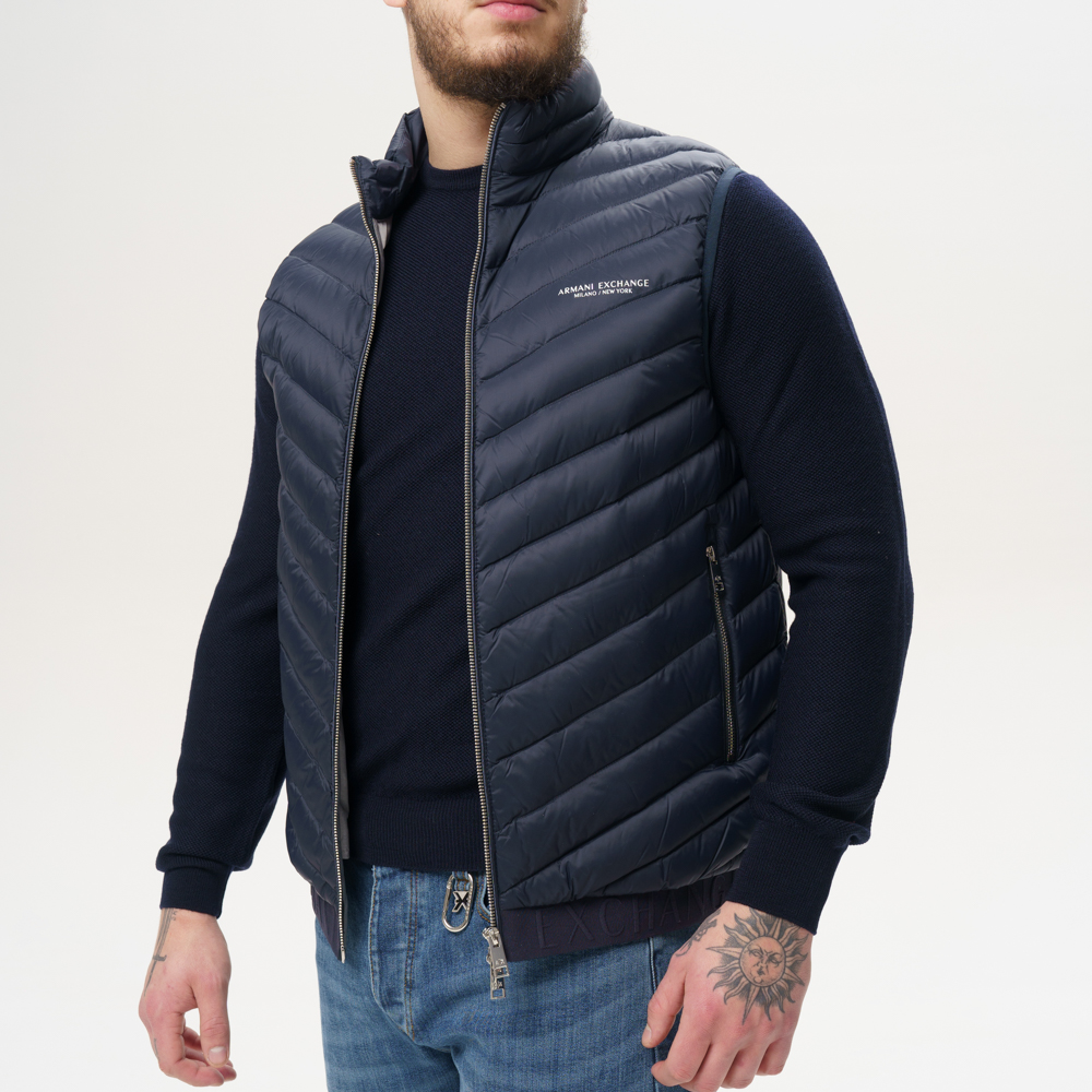 Жилет Armani Exchange 8NZQ52 ZNW3Z-5578 син