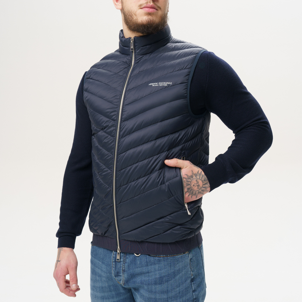 Жилет Armani Exchange 8NZQ52 ZNW3Z-5578 син