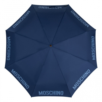Зонт автомат Moschino 8064topless f син