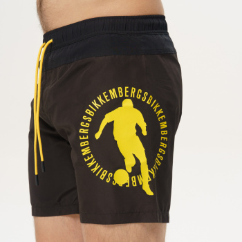 Шорти пляж Bikkembergs 241BKK3MBM02 чер/жел