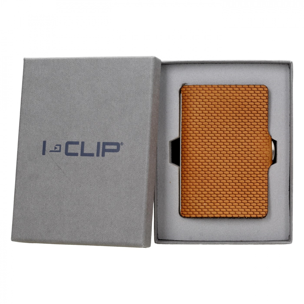Гаманець I-Clip S-Serie Milanese Caramel