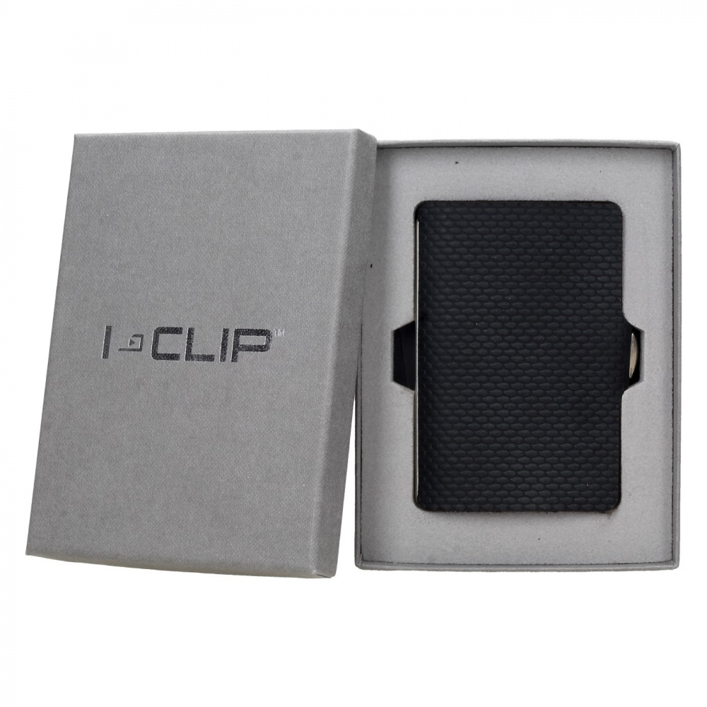 Гаманець I-Clip Stainless Steel Polished Milanese Black
