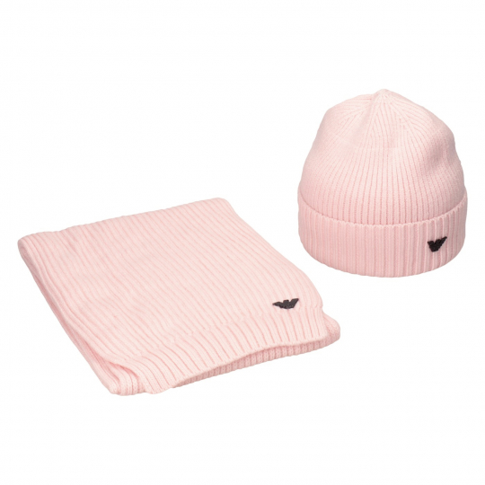 Комплект шапка и шарф Emporio Armani 5938роз комплект