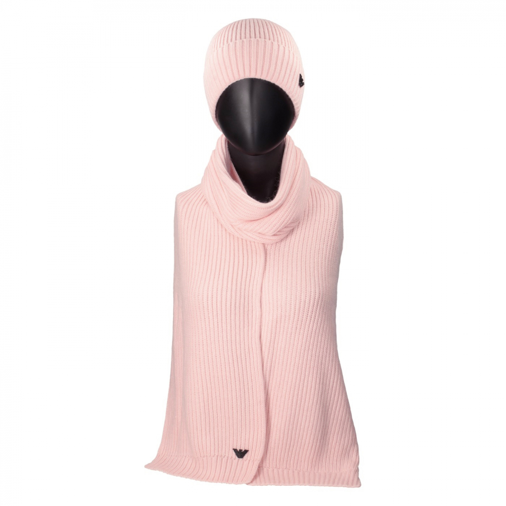 Комплект шапка и шарф Emporio Armani 5938роз комплект