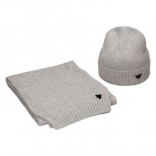 Комплект шапка и шарф Emporio Armani 5938сер комплект