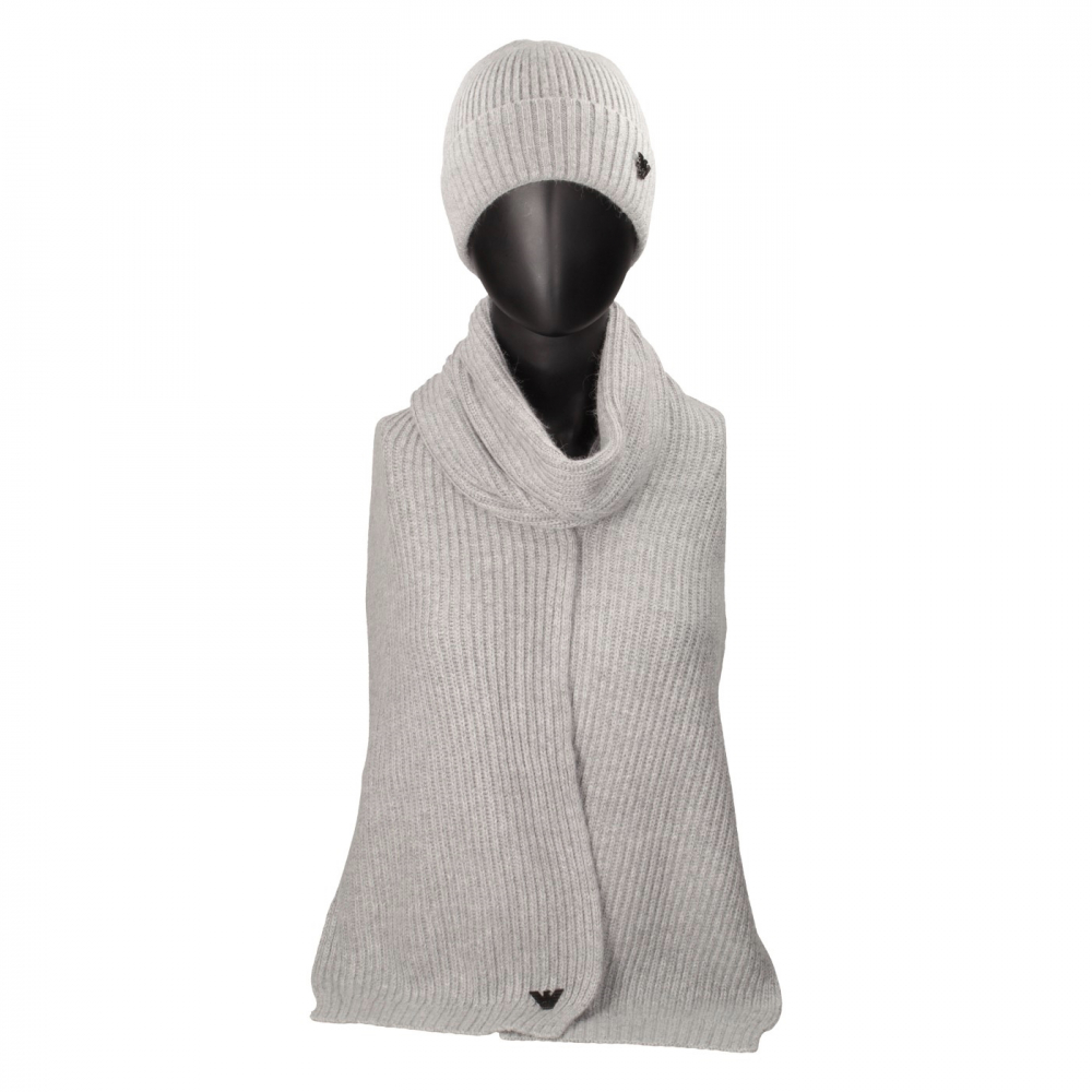 Комплект шапка и шарф Emporio Armani 5938сер комплект