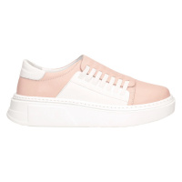 Кеди DOMINO.SHOES 610-150бел/роз