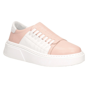 Кеди DOMINO.SHOES 610-150бел/роз