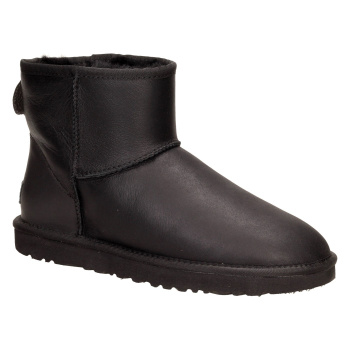 Уггі UGG 1016222BLK-1м чор шкіра