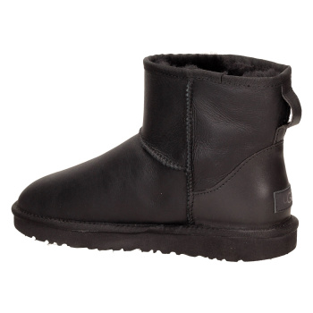 Уггі UGG 1016222BLK-1м чор шкіра